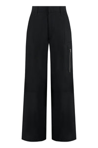 Viscose crepe trousers